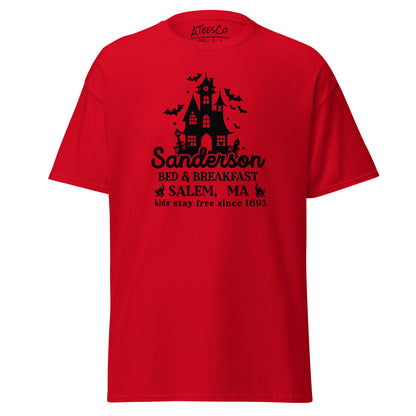 Sanderson Bed & Breakfast Salem MA (Halloween) T-Shirt Color: Red