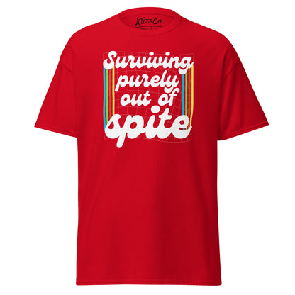 Surviving Purely Out Of Spite T-Shirt Color: Red