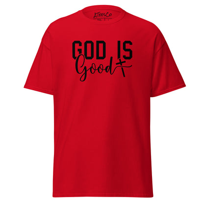 God is Good Graphic Tee Shirt - Color: Red