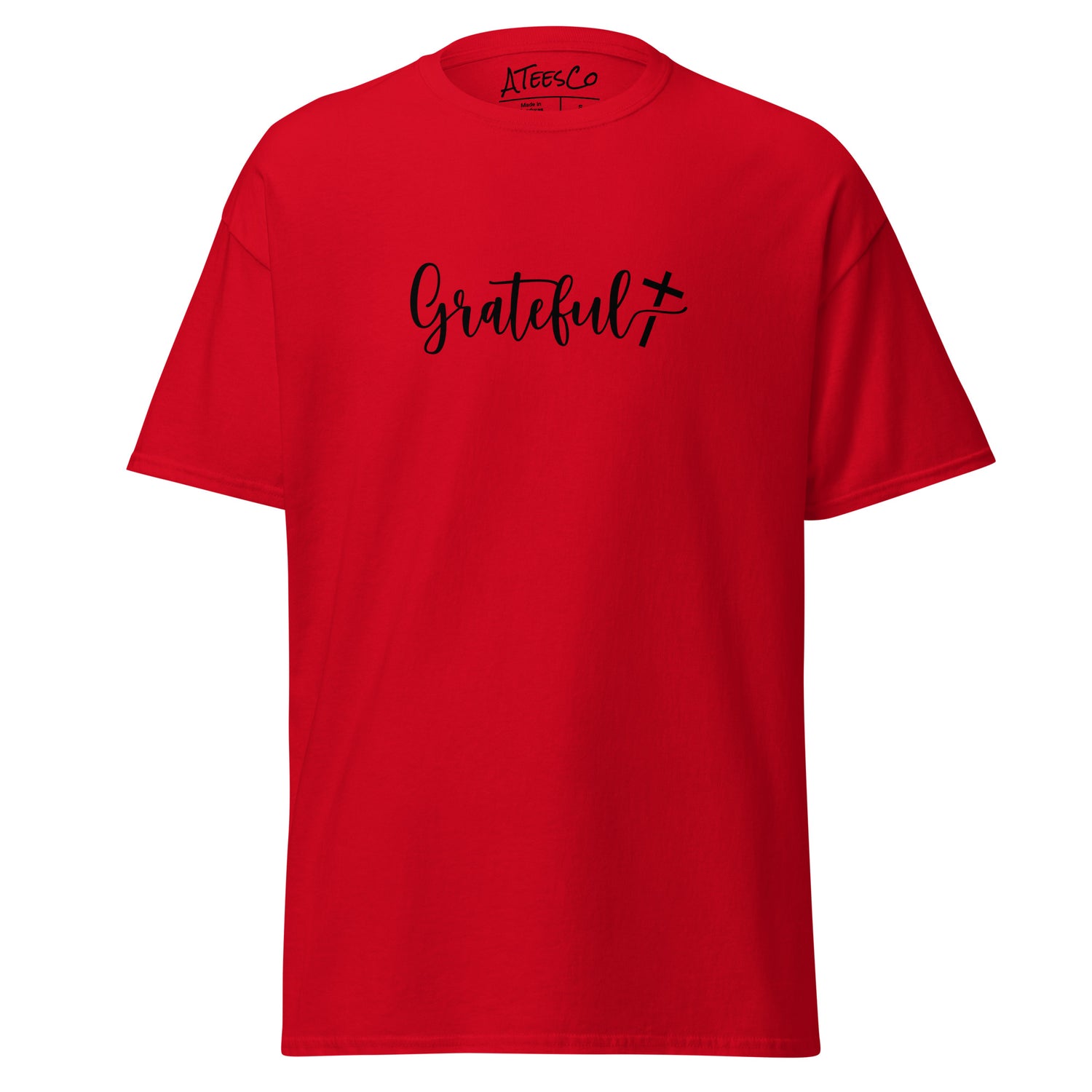 Grateful Graphic Tee Shirt - Color: Red