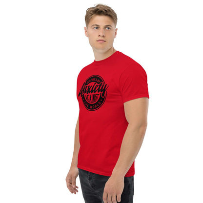 Just Me And My Anxiety Against The World T-Shirt - Color: Red