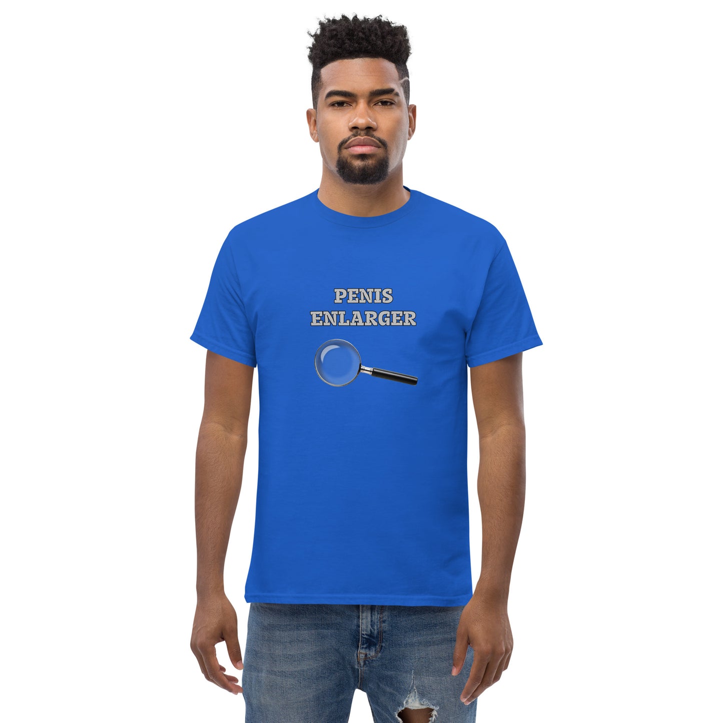 Penis Enlarger T-Shirt (Funny Adult Sexual Humor) Color: Black