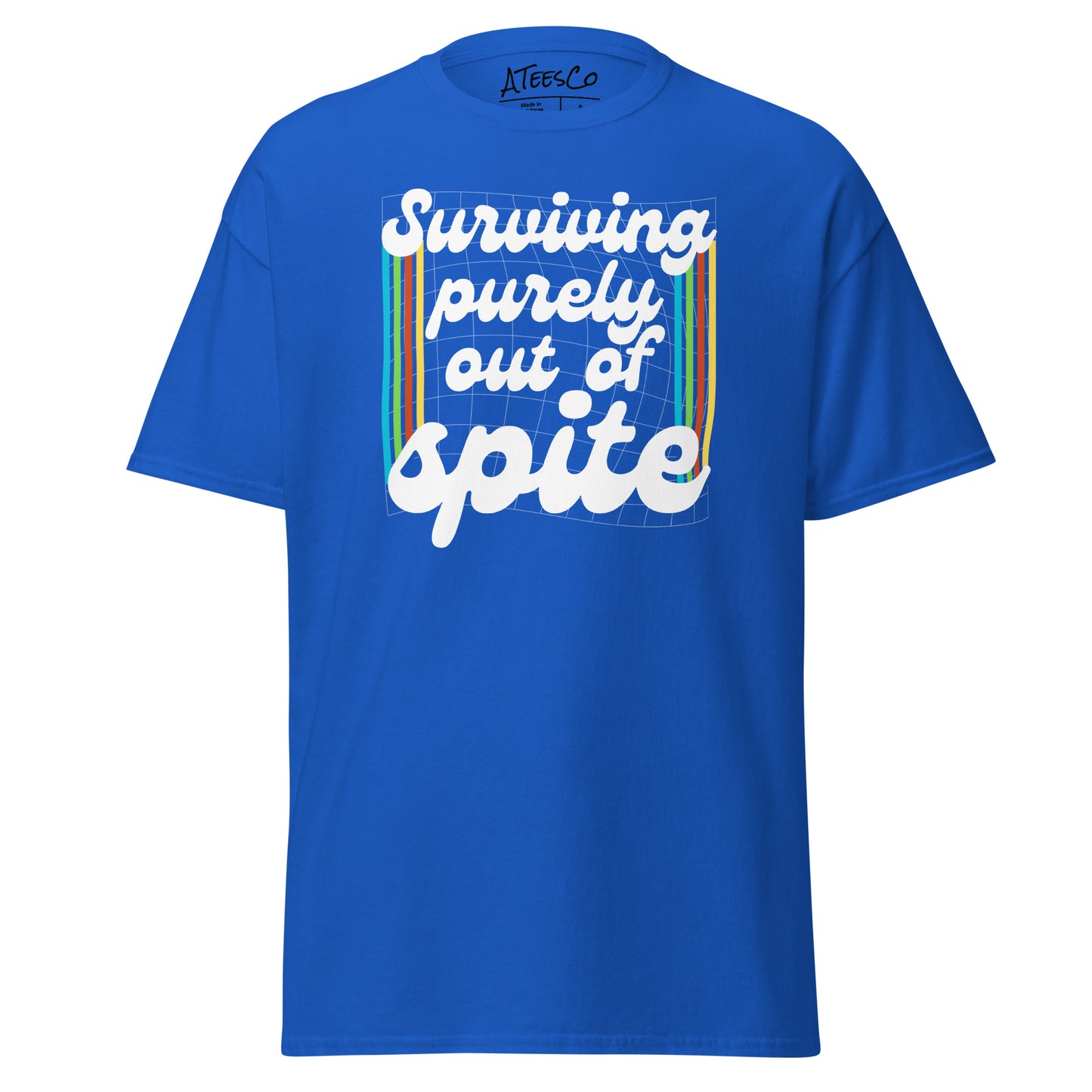 Surviving Purely Out Of Spite T-Shirt Color: Royal