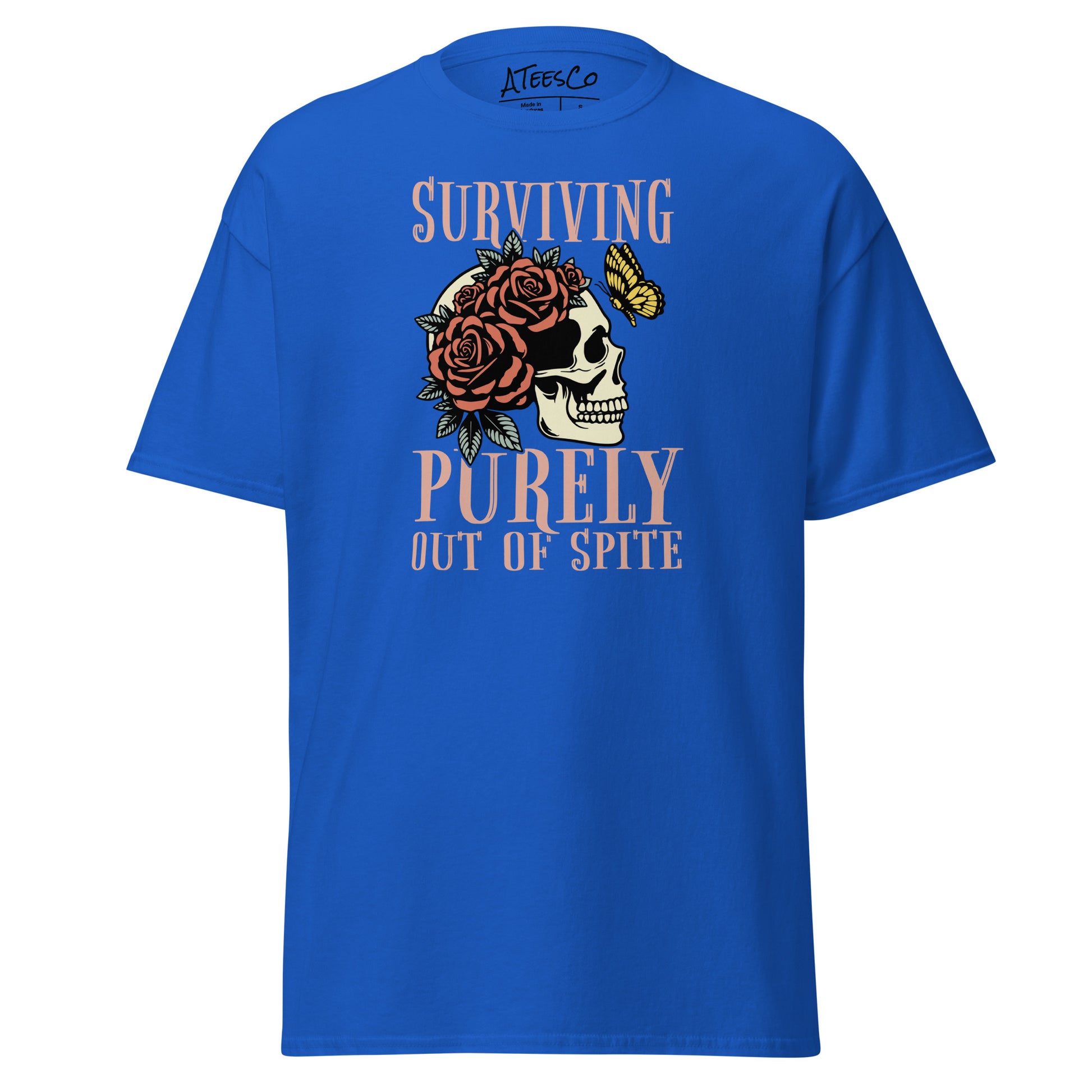 Surviving Purely Out Of Spite T-Shirt Color: Royal