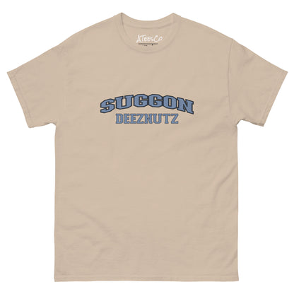 Suggon Deeznutz Graphic Tee Shirt Color: Sand