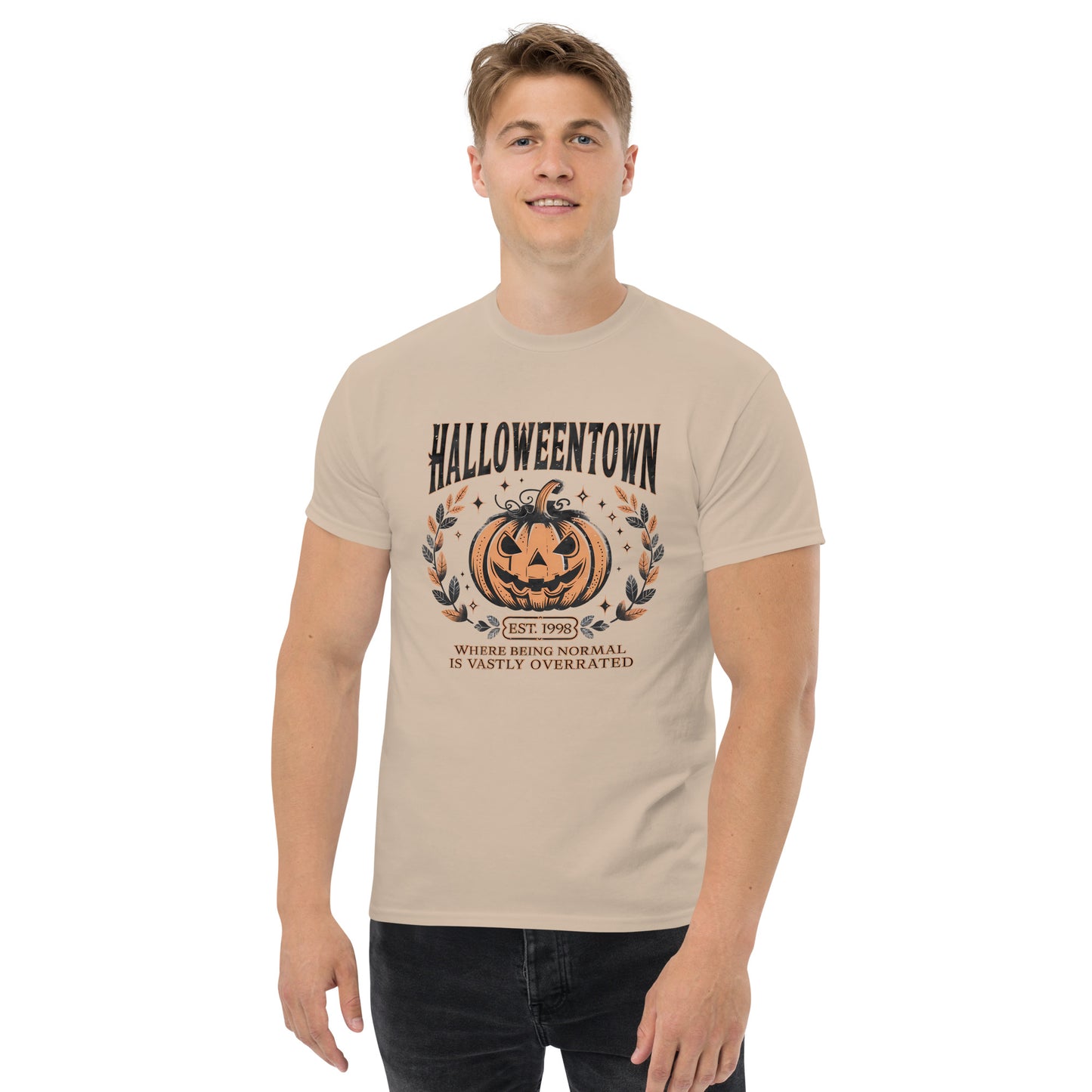 Halloweentown T-Shirt (Where Normal is Overrated) Color: Dark Heather