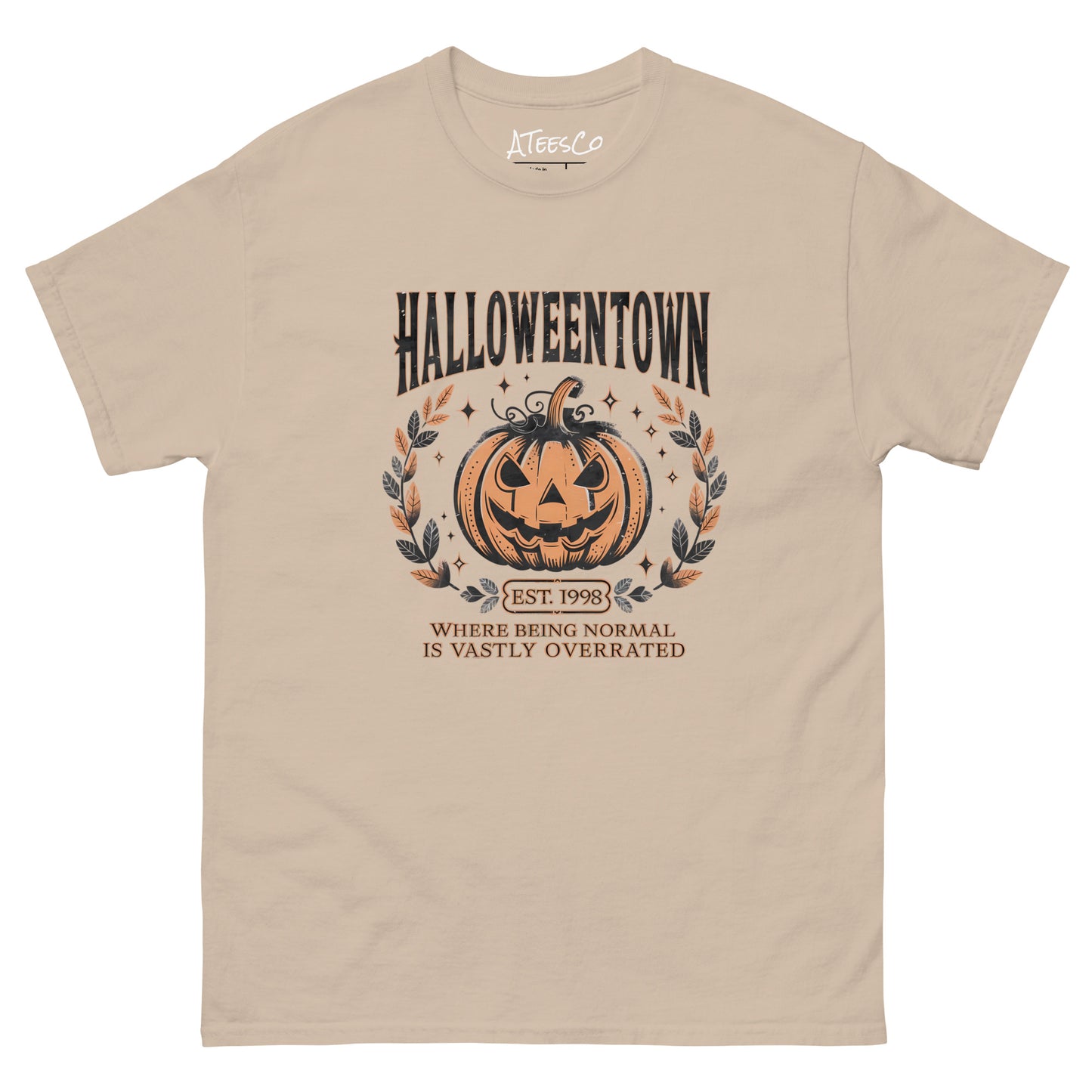 Halloweentown T-Shirt (Where Normal is Overrated) Color: Sand