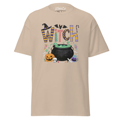 Witch (Halloween Witch) T-Shirt - Color: Sand