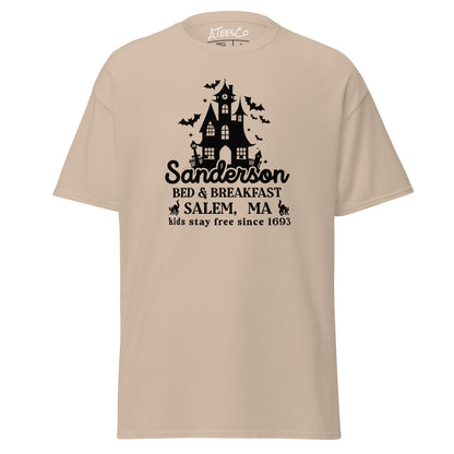 Sanderson Bed & Breakfast Salem MA (Halloween) T-Shirt Color: Sand