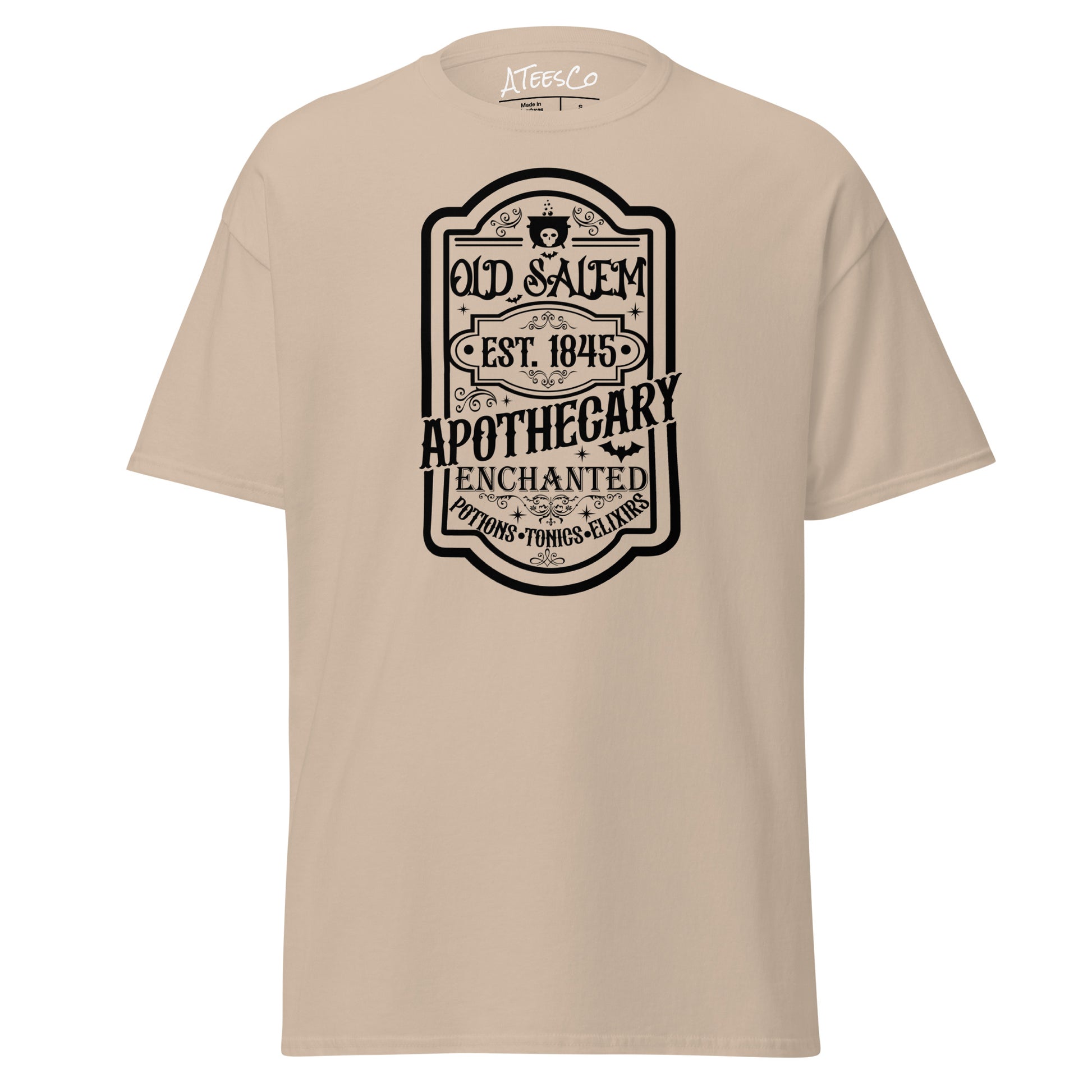 Old Salem Enchanted Apothecary (Halloween) T-Shirt Color: Sand