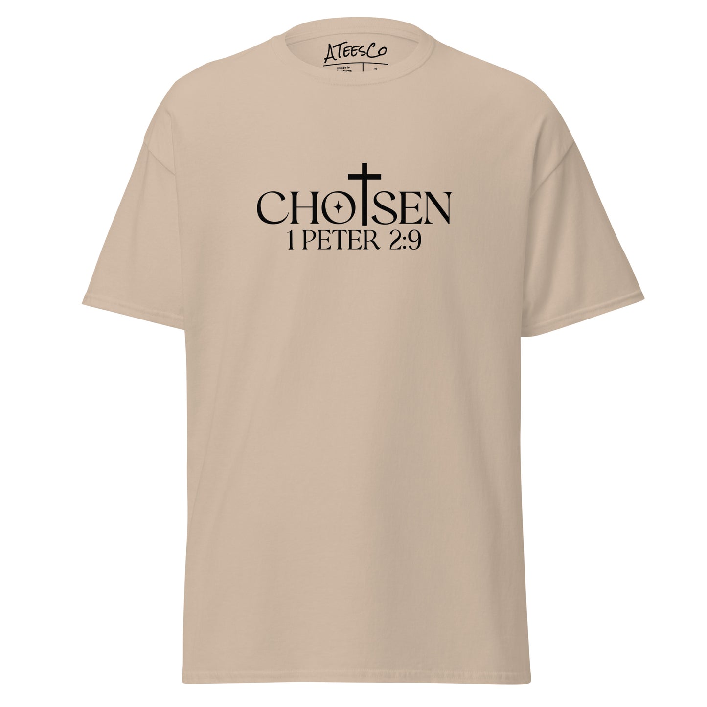 Chosen 1 Peter 2:9 T-Shirt - Color: Sand