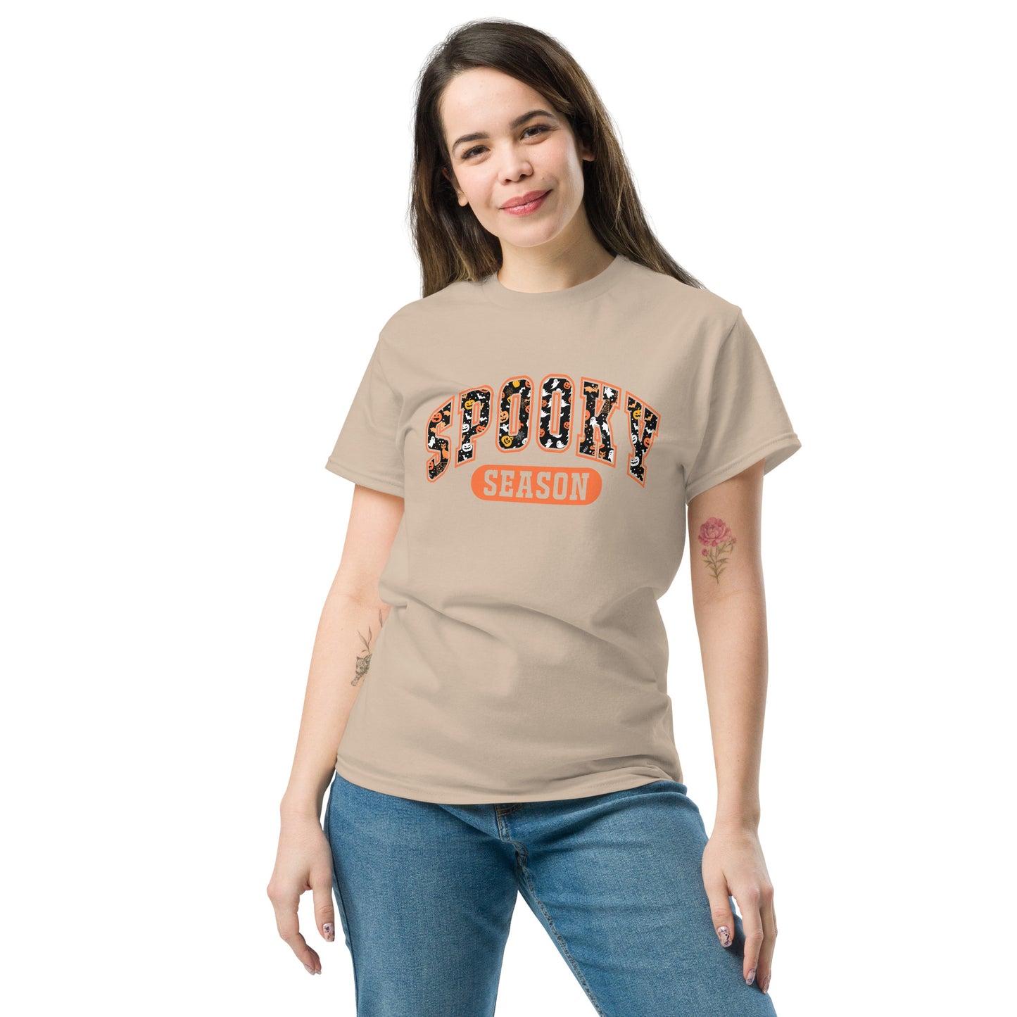 Spooky Season T-Shirt (Halloween Theme) - Color: Sand