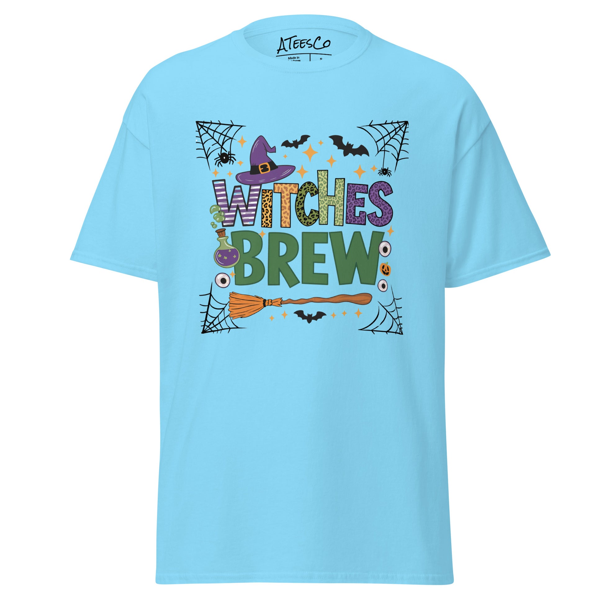 Witches Brew T-Shirt (Halloween Witch) - Color: Sky