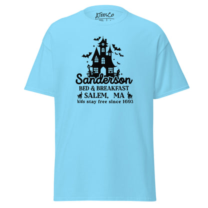 Sanderson Bed & Breakfast Salem MA (Halloween) T-Shirt Color: Sky