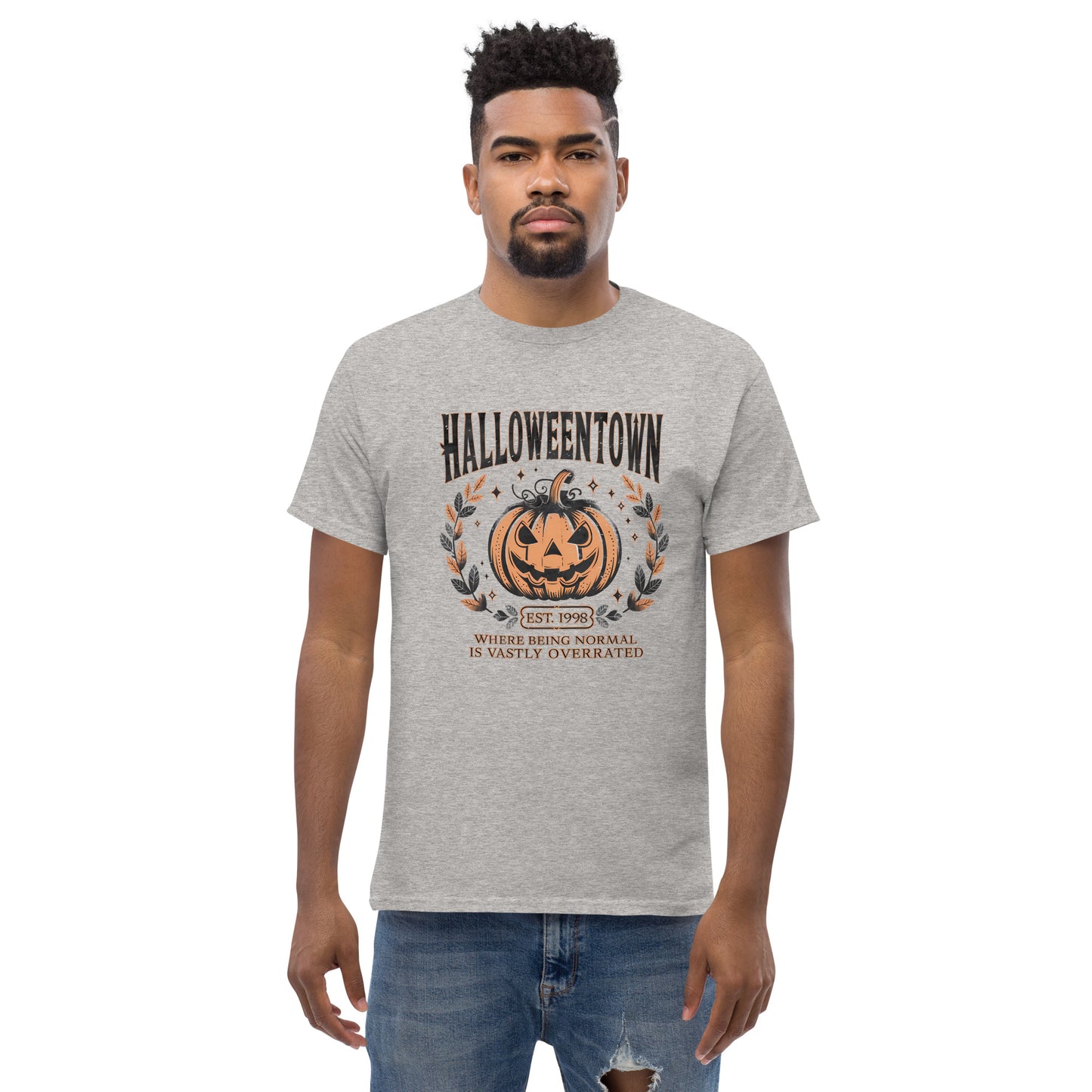 Halloweentown T-Shirt (Where Normal is Overrated) Color: Dark Heather