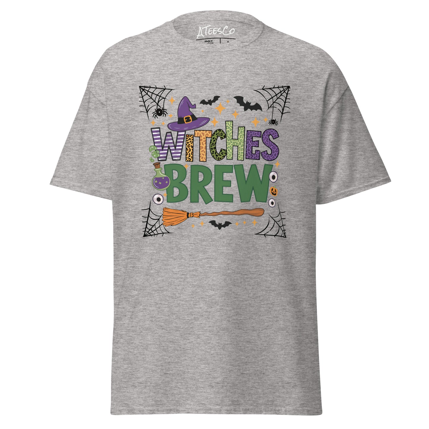 Witches Brew T-Shirt (Halloween Witch) - Color: Sport Grey