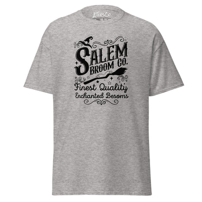 Salem Broom Co Finest Quality Enchanted Besoms (Halloween) T-Shirt Color: Sport Grey