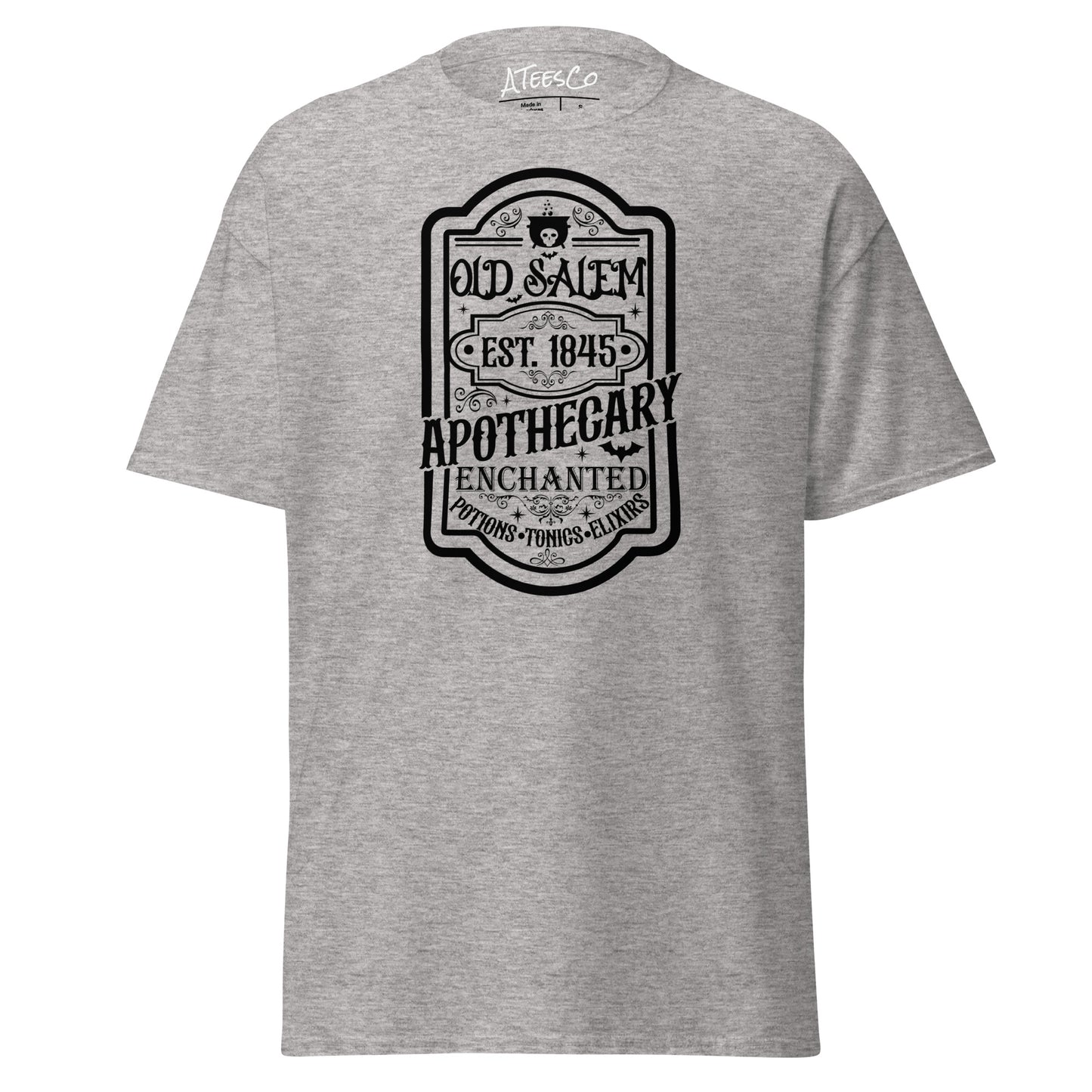 Old Salem Enchanted Apothecary (Halloween) T-Shirt Color: Sport Grey