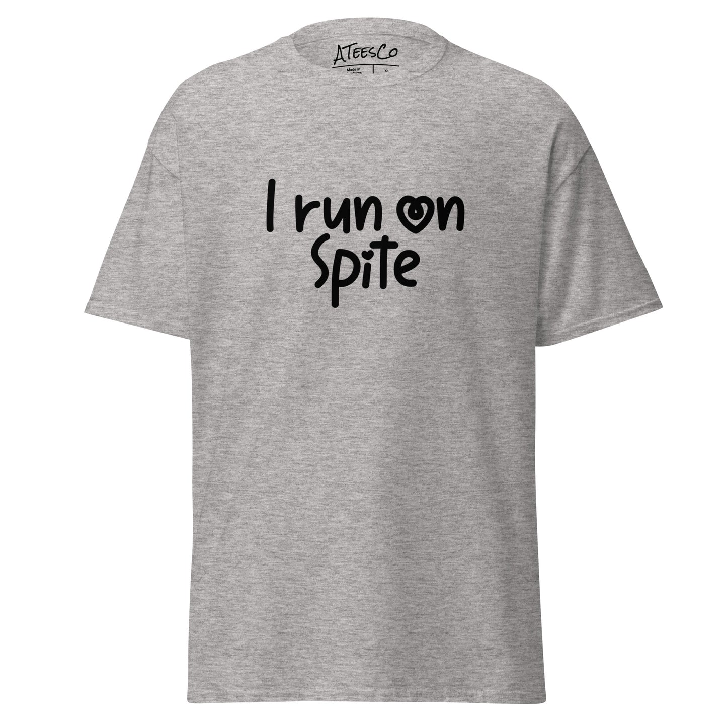 I Run On Spite T-Shirt - Color: Sport Grey