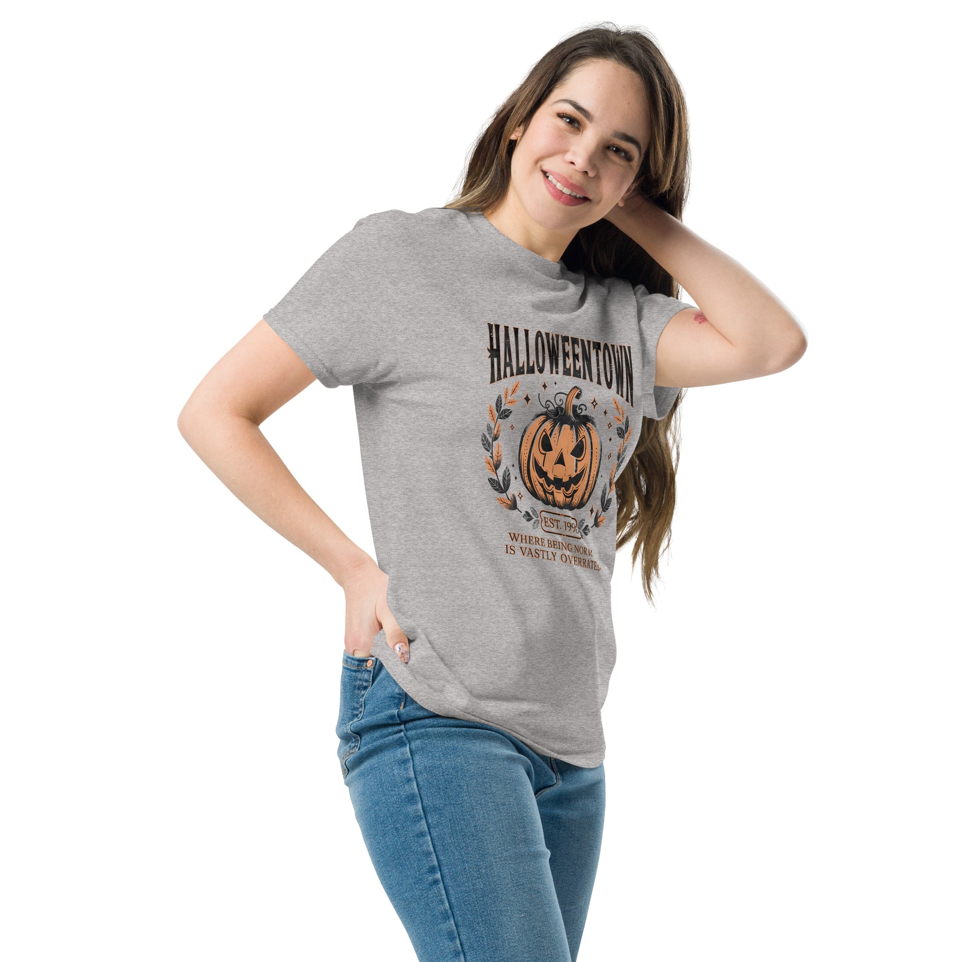 Halloweentown T-Shirt (Where Normal is Overrated) Color: Dark Heather