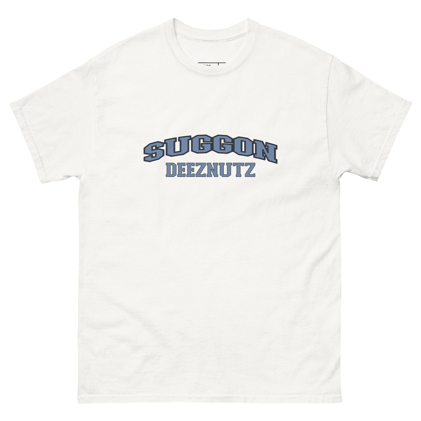 Suggon Deeznutz Graphic Tee Shirt Color: White