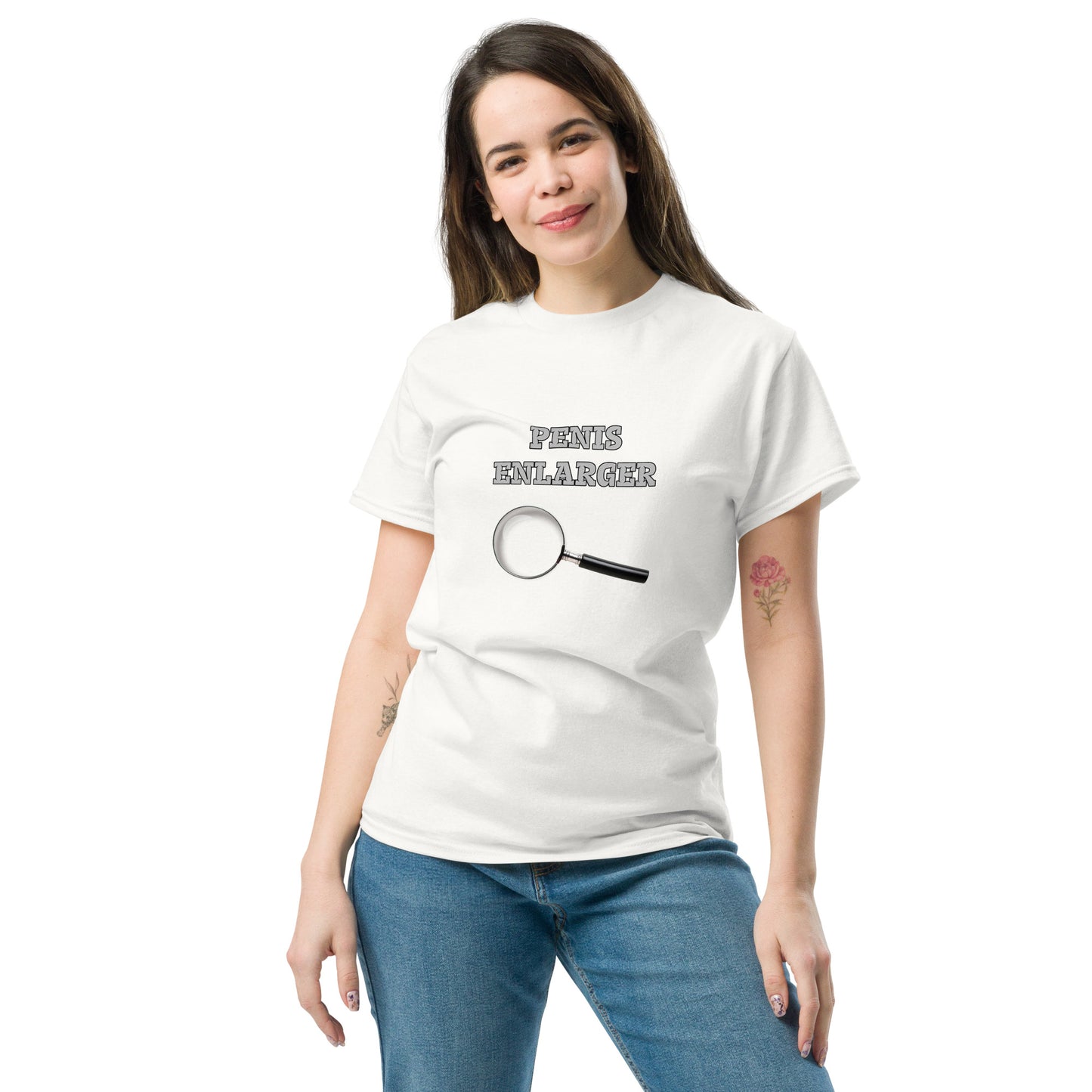 Penis Enlarger T-Shirt (Funny Adult Sexual Humor) Color: Black