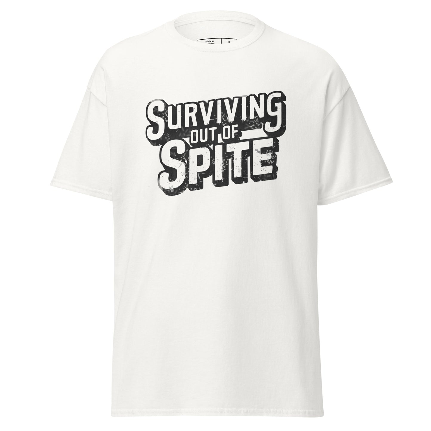 Surviving Out Of Spite T-Shirt Color: White