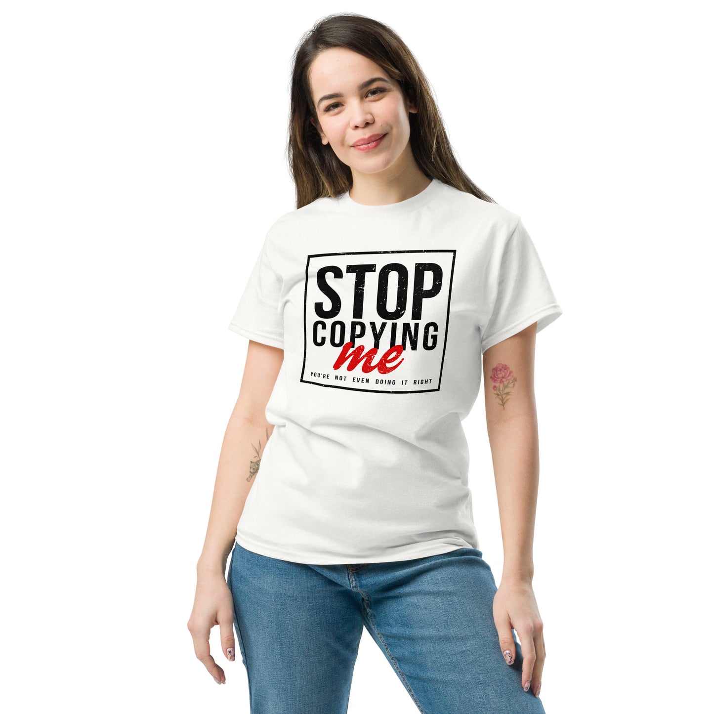 Stop Copying Me T-Shirt - Color: Royal