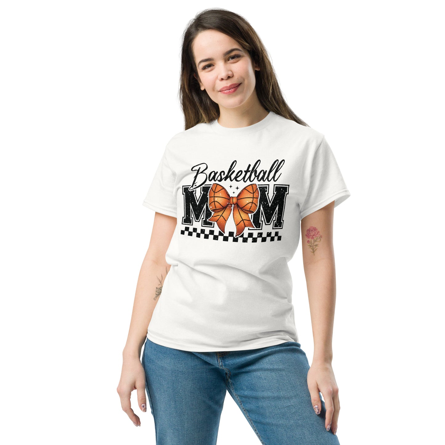 Basketball Mom T-Shirt - Color: White