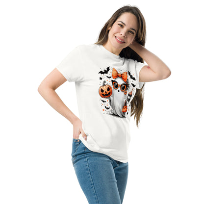 Cute Halloween Mom Ghost T-Shirt Color: Purple