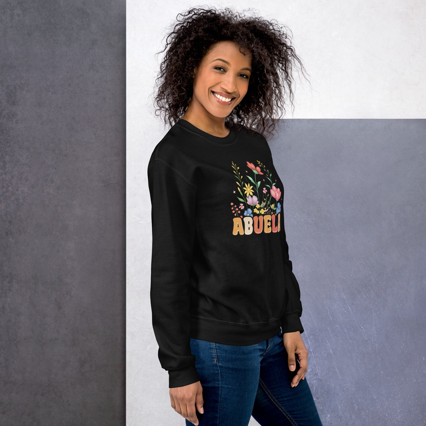 Abuela Sweatshirt (Wear the Abuela title with pride and love) - Color: Black