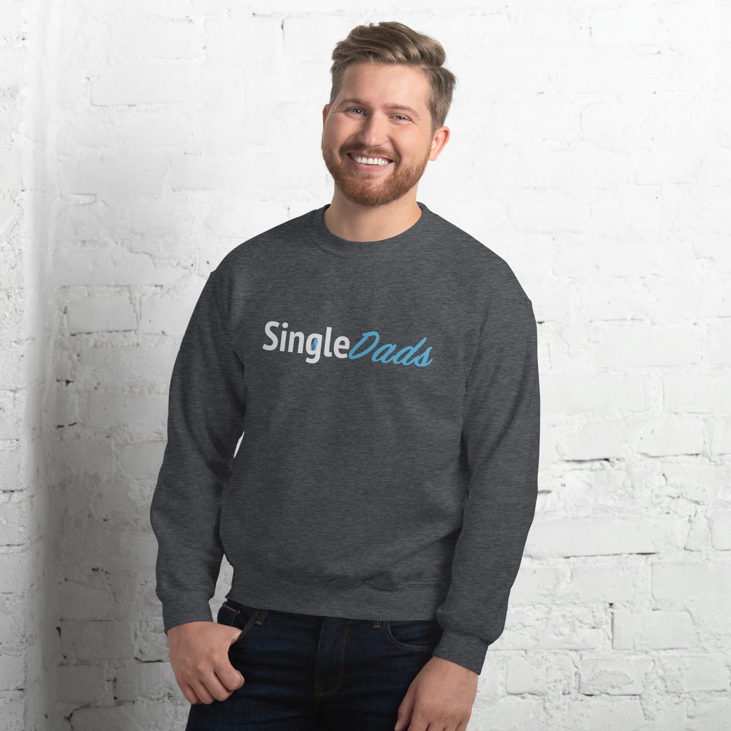 SingleDads Sweatshirt Color: Dark Heather