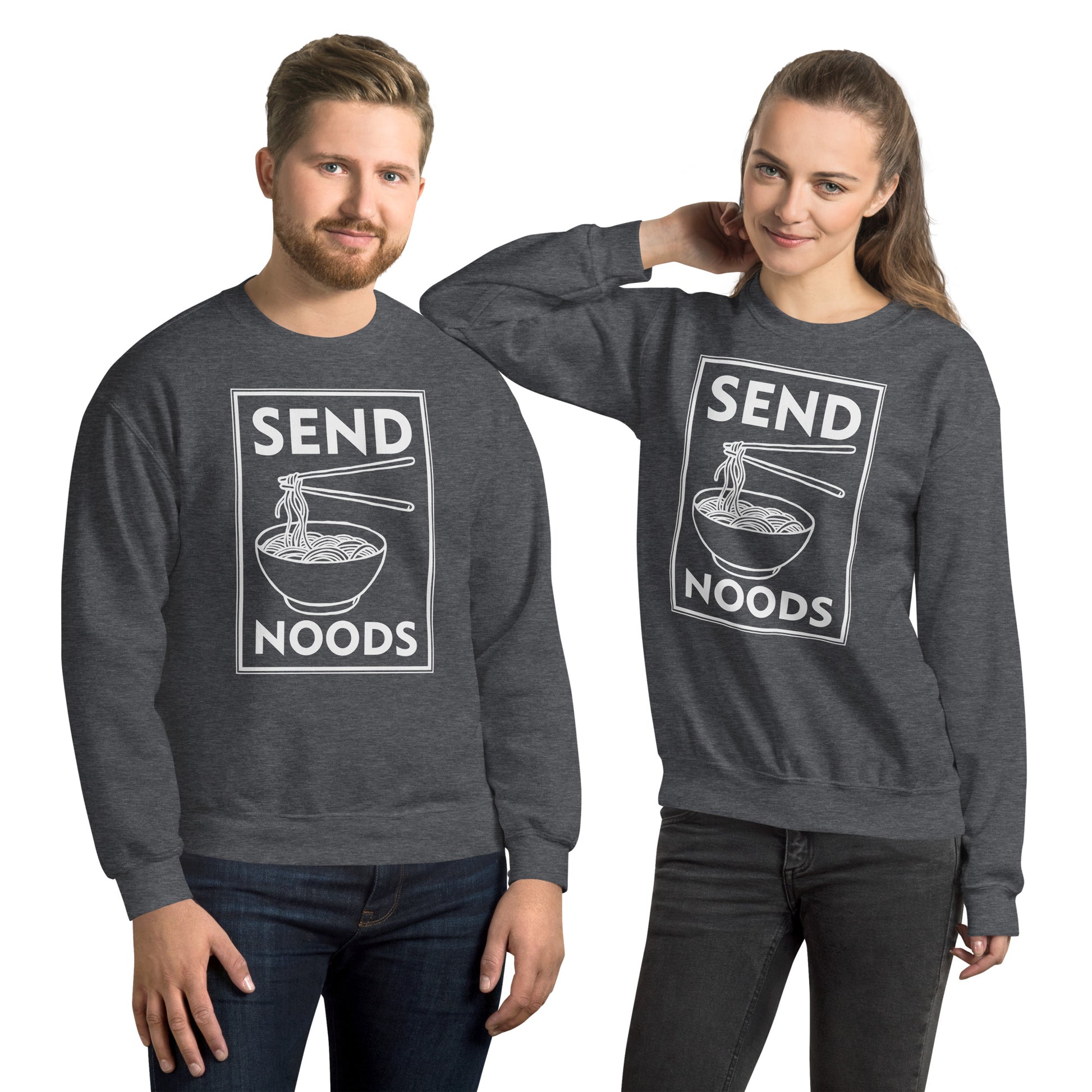 Send Noods Sweatshirt - Color: Dark Heather