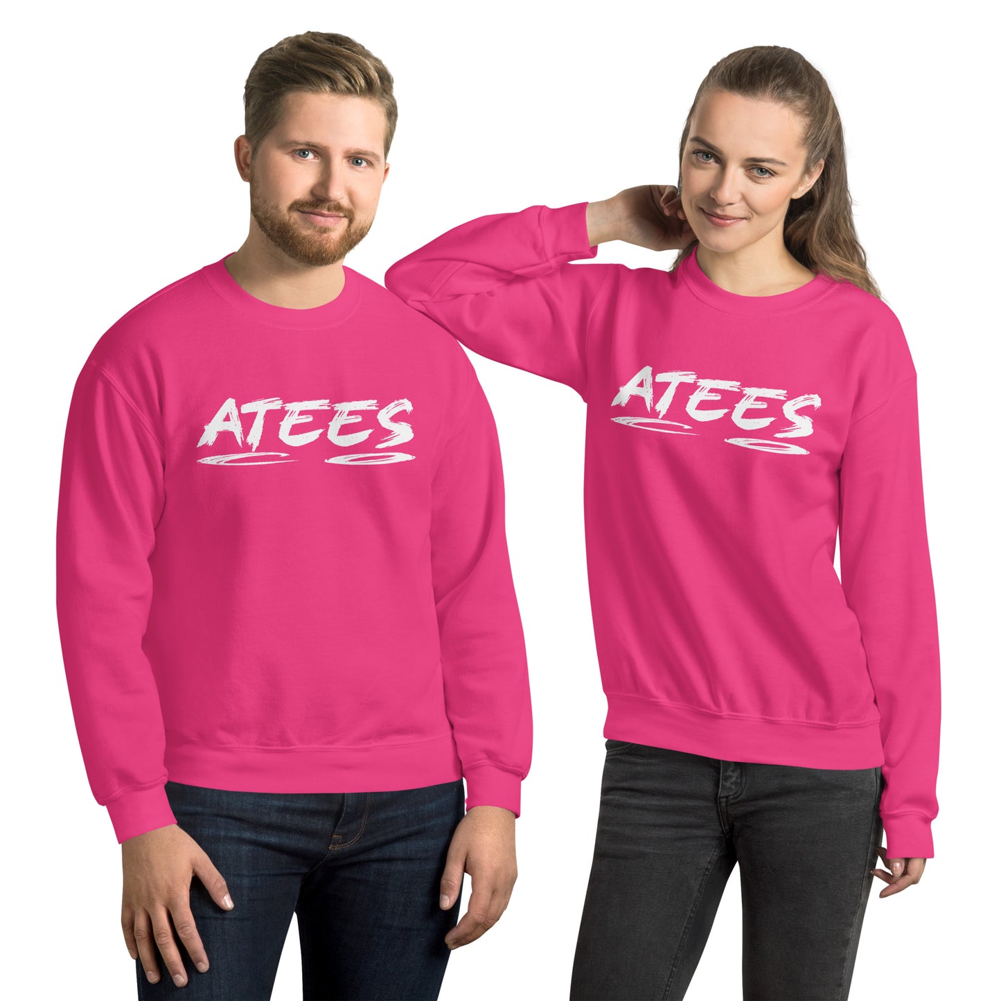 ATeesCo Unisex Sweatshirt - Color: Heliconia