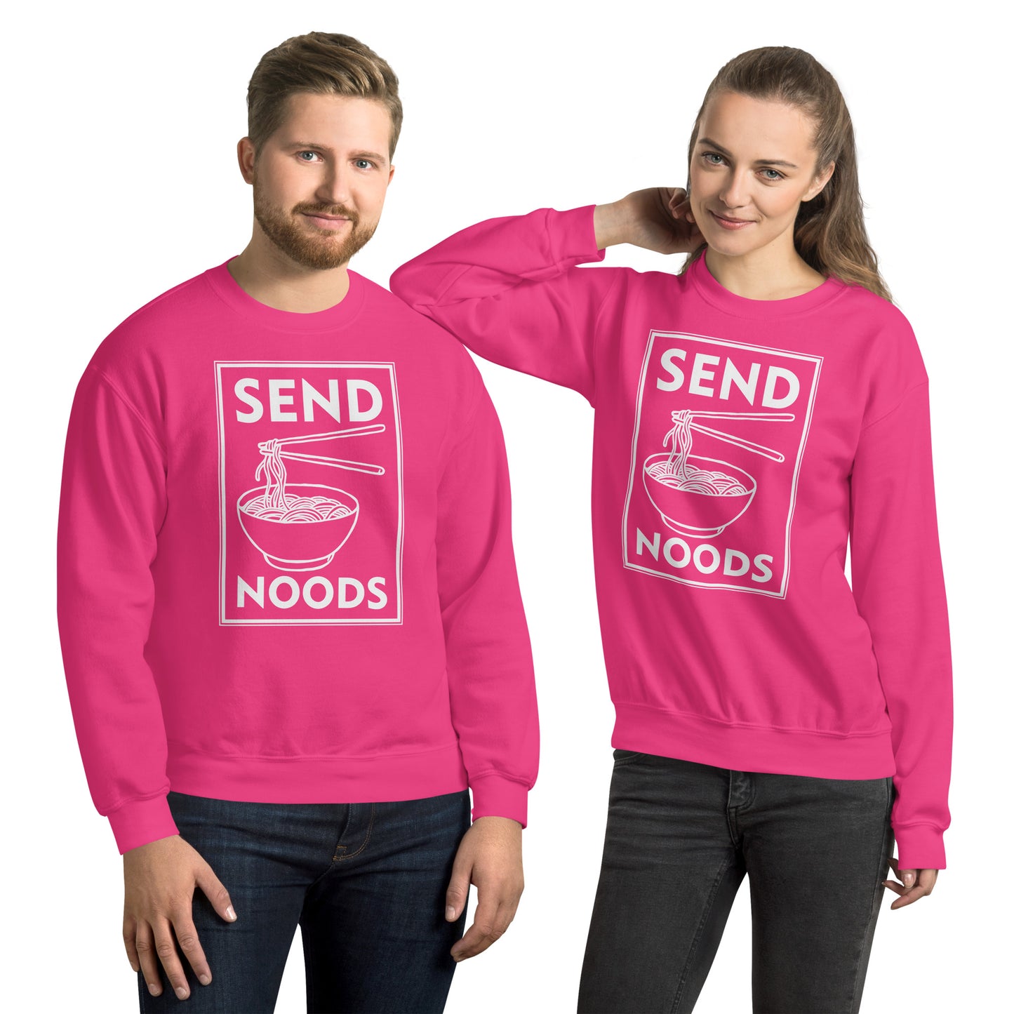 Send Noods Sweatshirt - Color: Heliconia