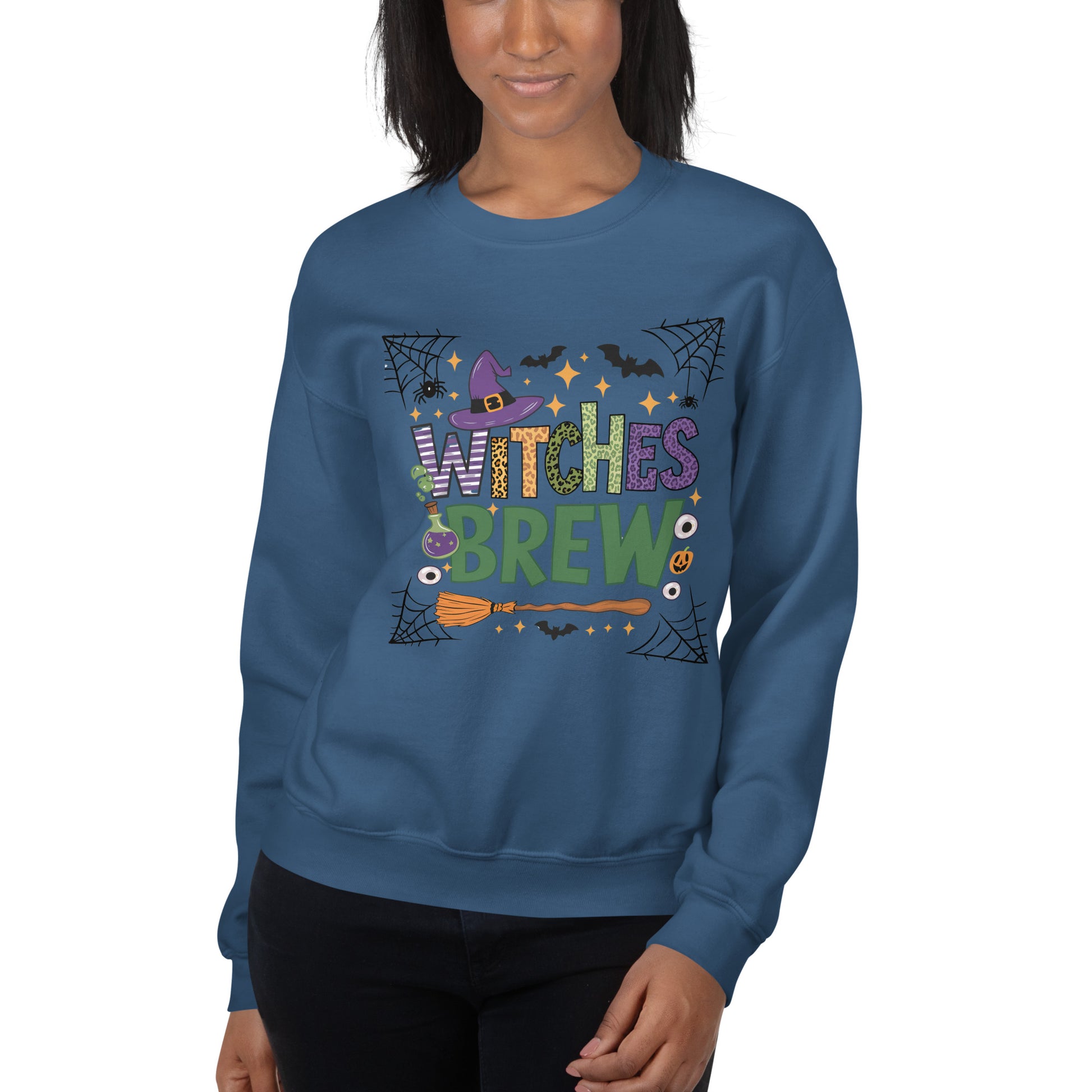 Witches Brew Sweatshirt (Halloween Witch) Color: Black