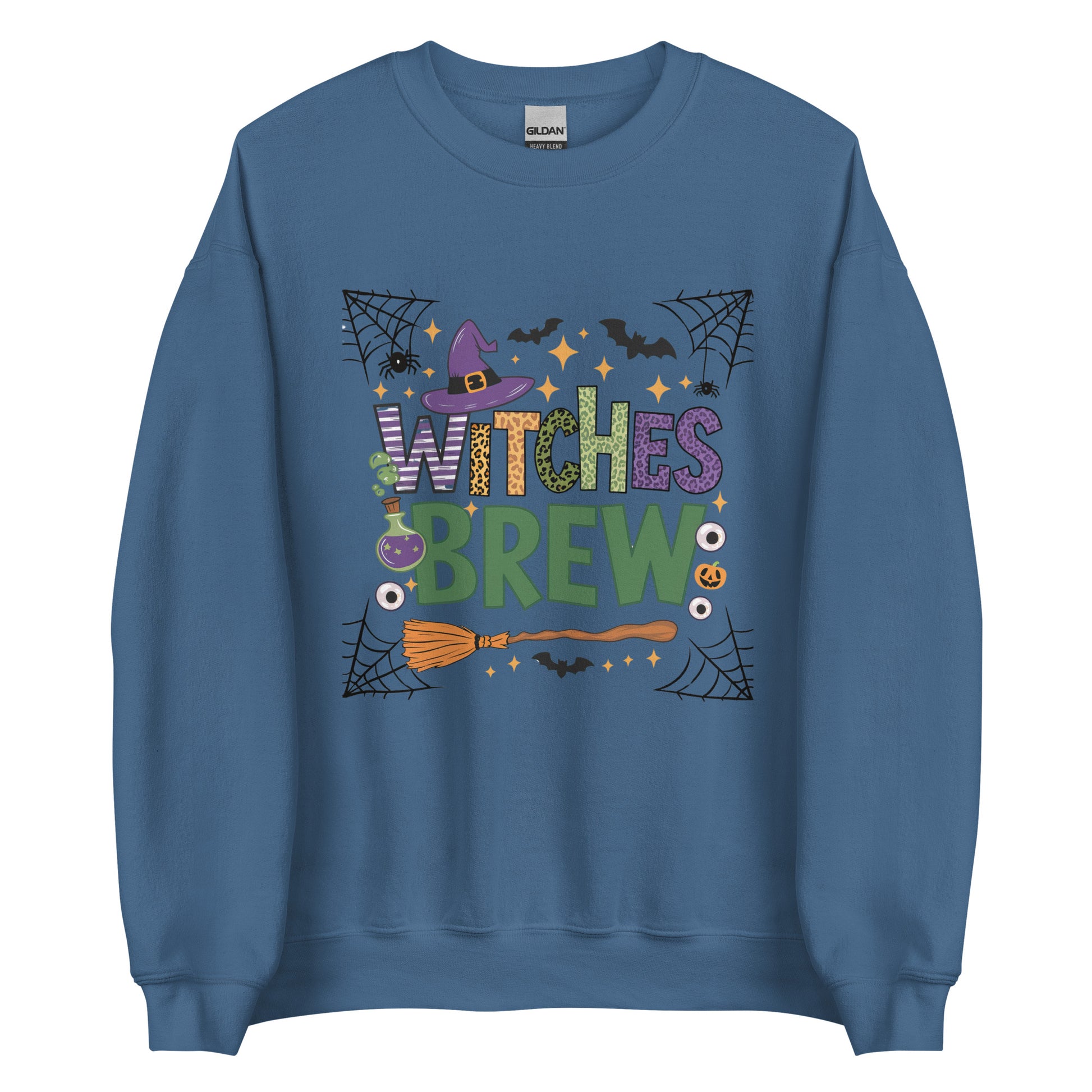 Witches Brew Sweatshirt (Halloween Witch) Color: Indigo Blue