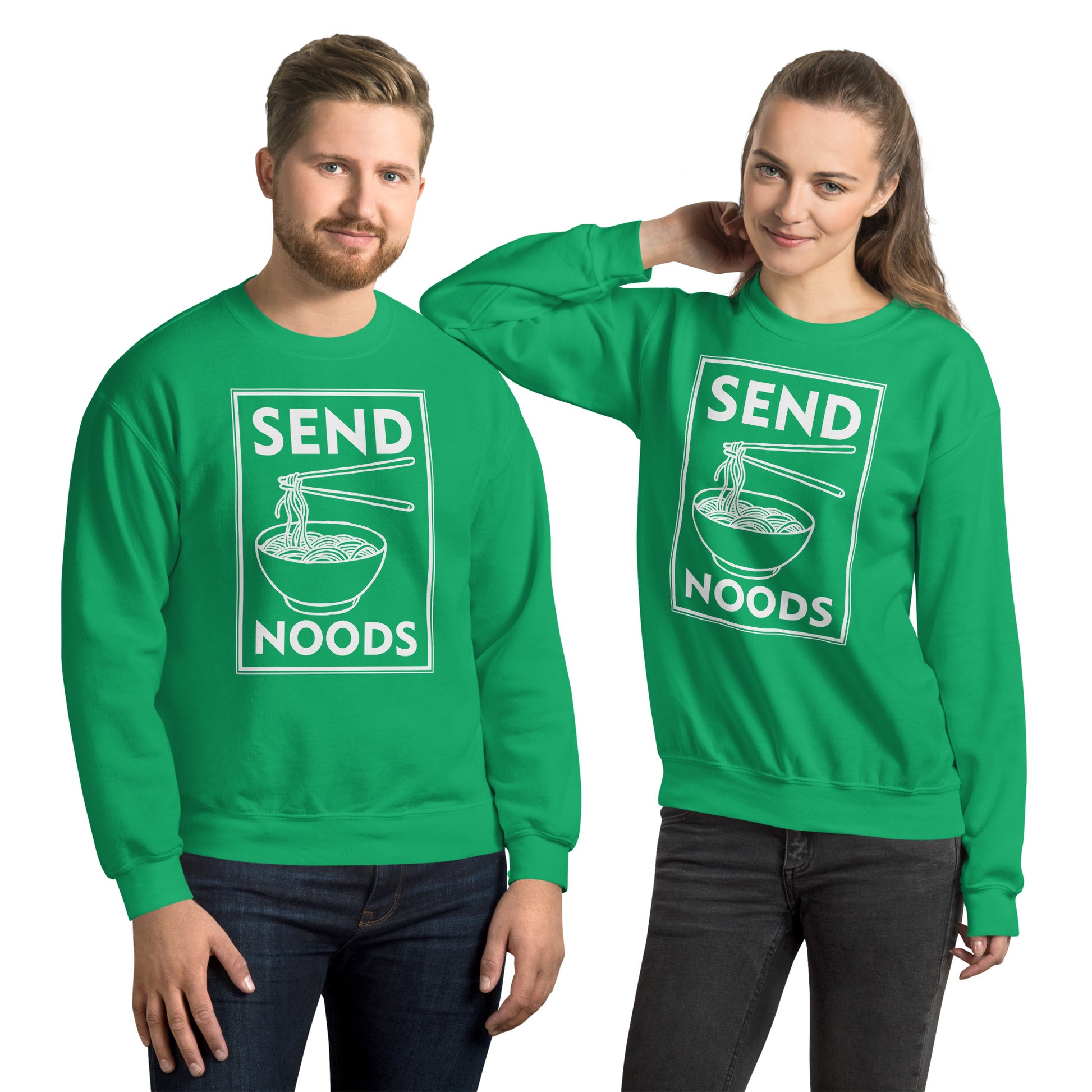 Send Noods Sweatshirt - Color: Irish Green