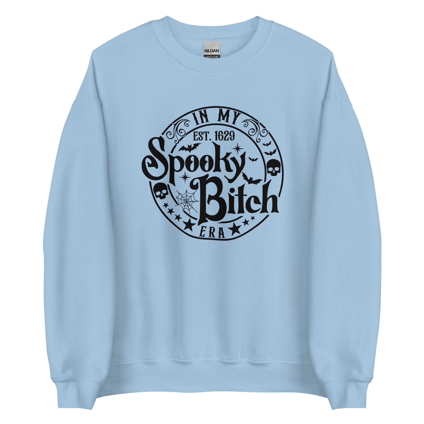 In My Spooky Bitch Era (Halloween) Sweatshirt Color: Light Blue