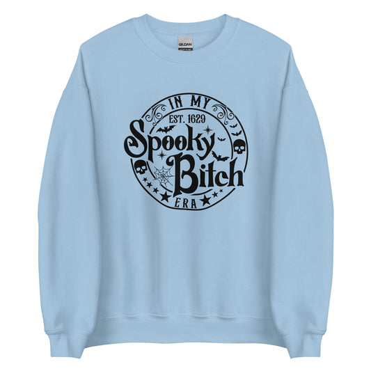 In My Spooky Bitch Era (Halloween) Sweatshirt - Color: Light Blue