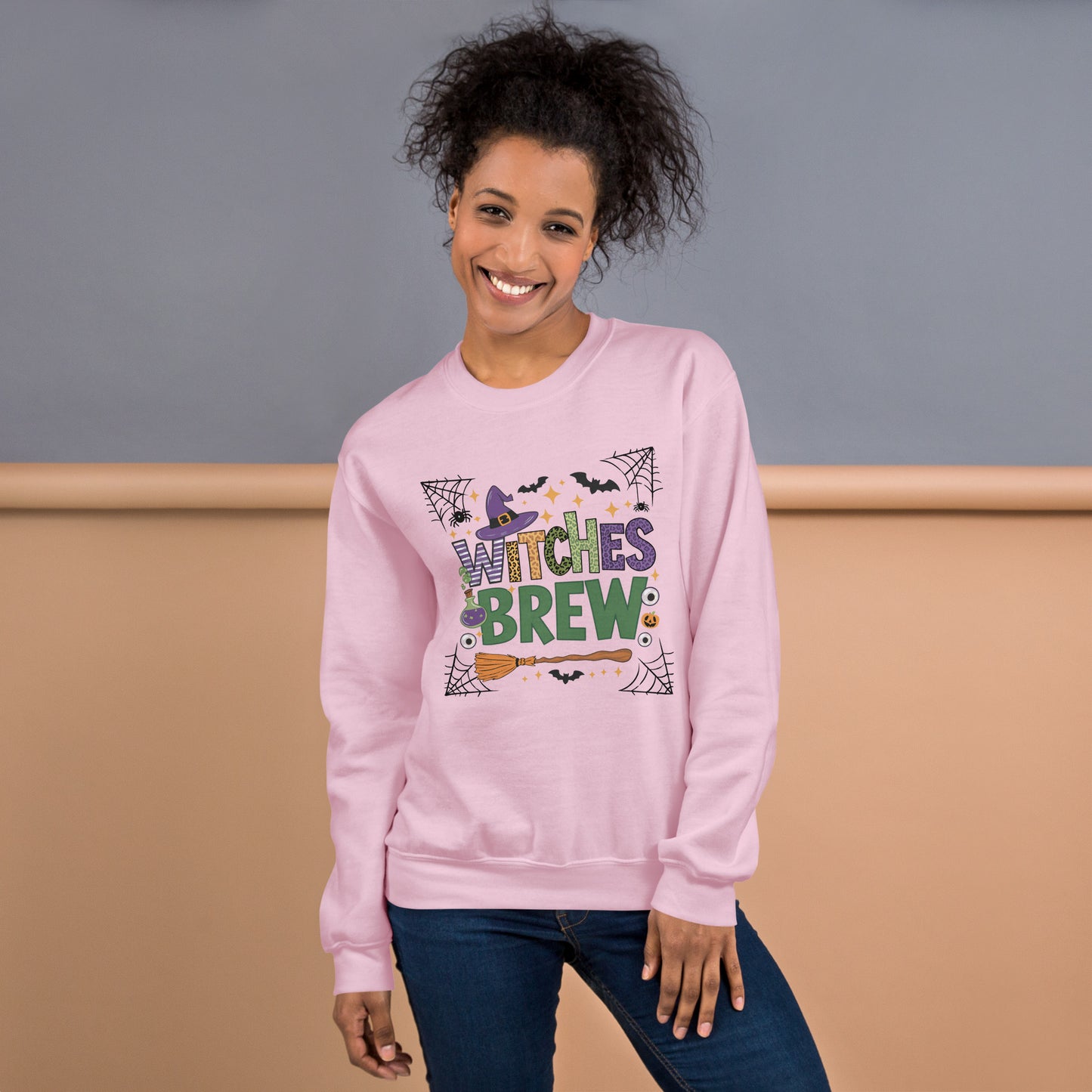 Witches Brew Sweatshirt (Halloween Witch) Color: Black