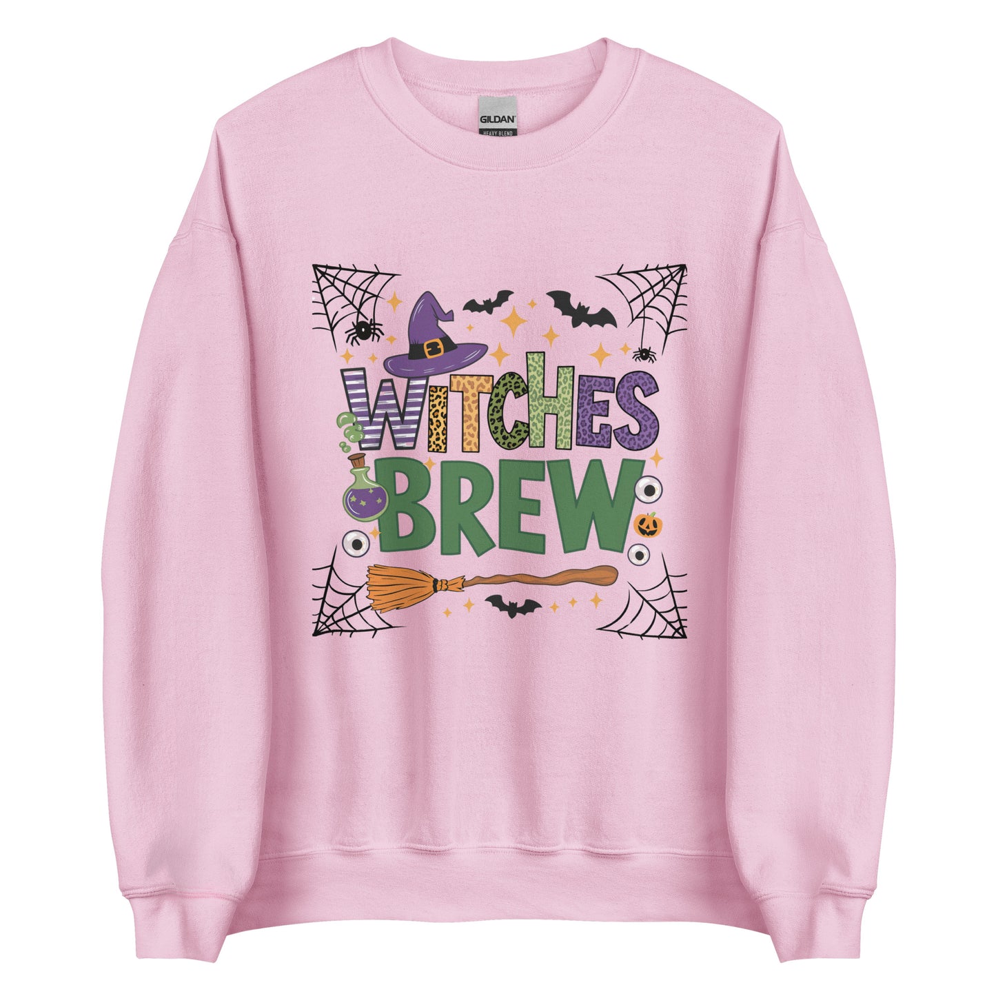 Witches Brew Sweatshirt (Halloween Witch) Color: Light Pink