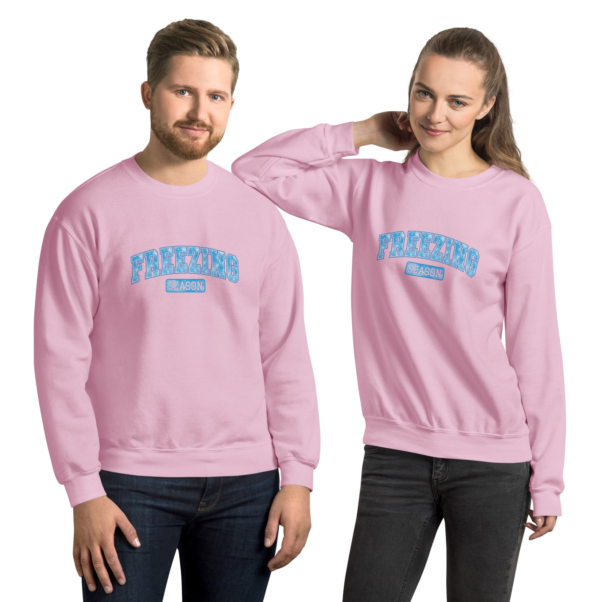 Freezing Season Sweatshirt - Color: Light Pink