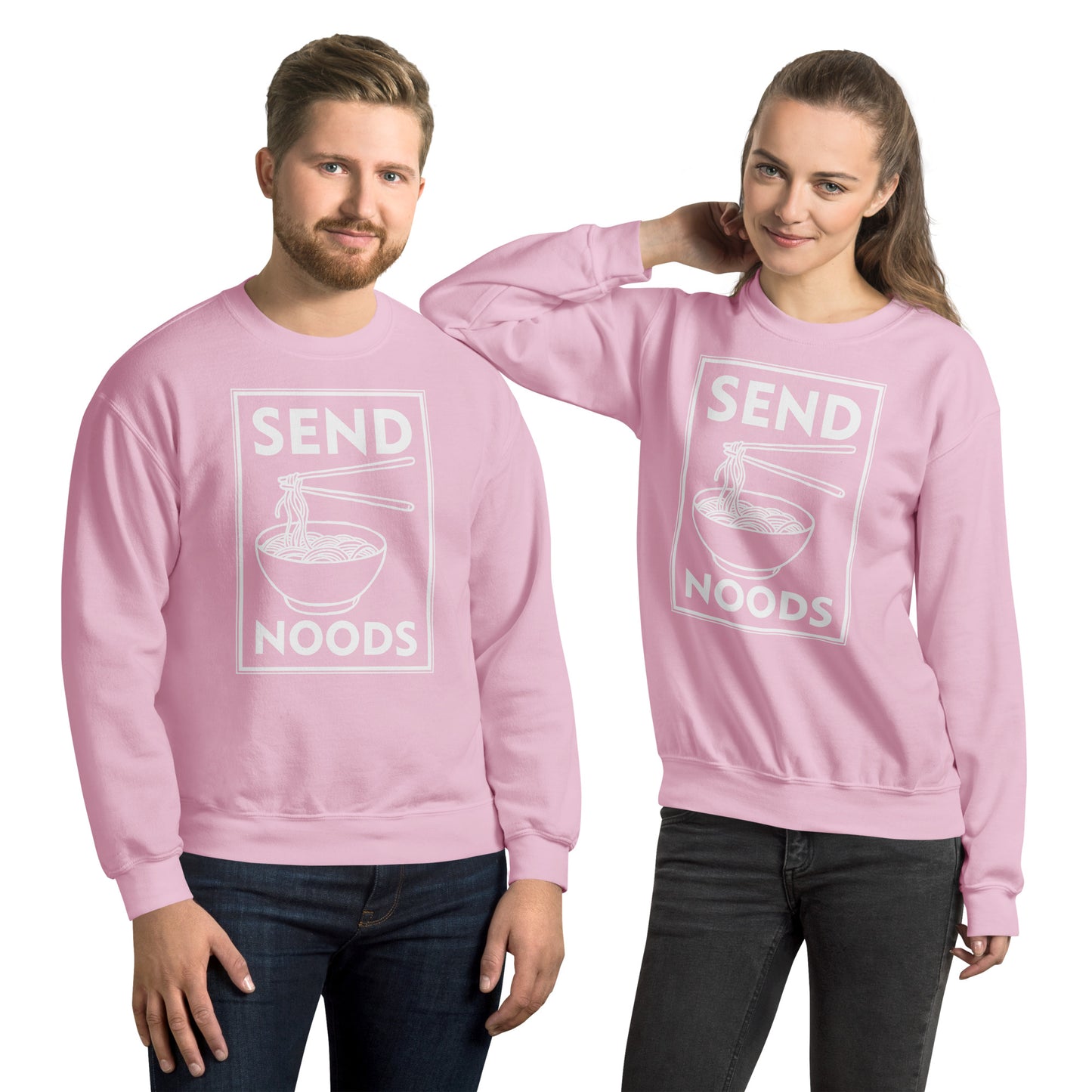 Send Noods Sweatshirt - Color: Light Pink