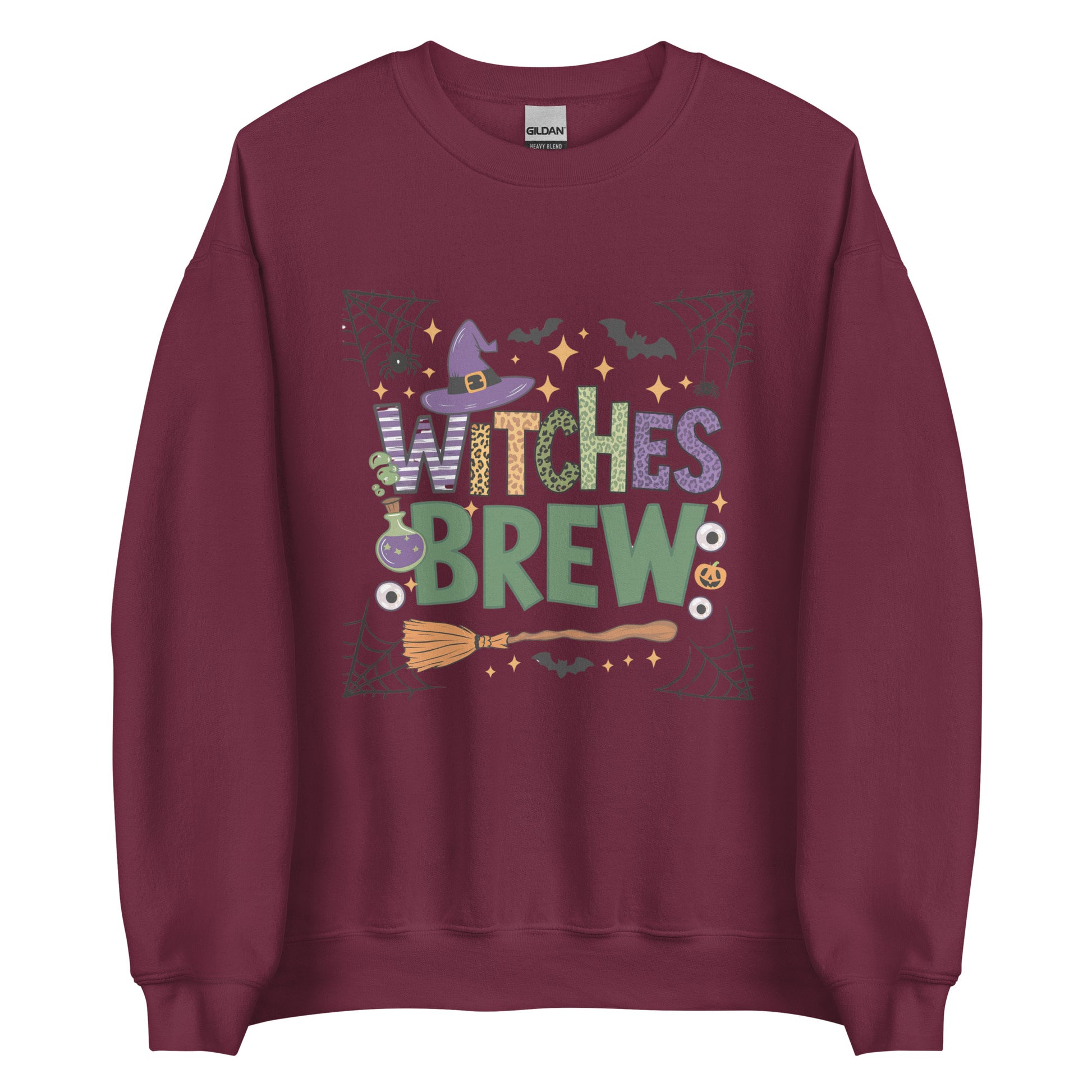 Witches Brew Sweatshirt (Halloween Witch) Color: Maroon