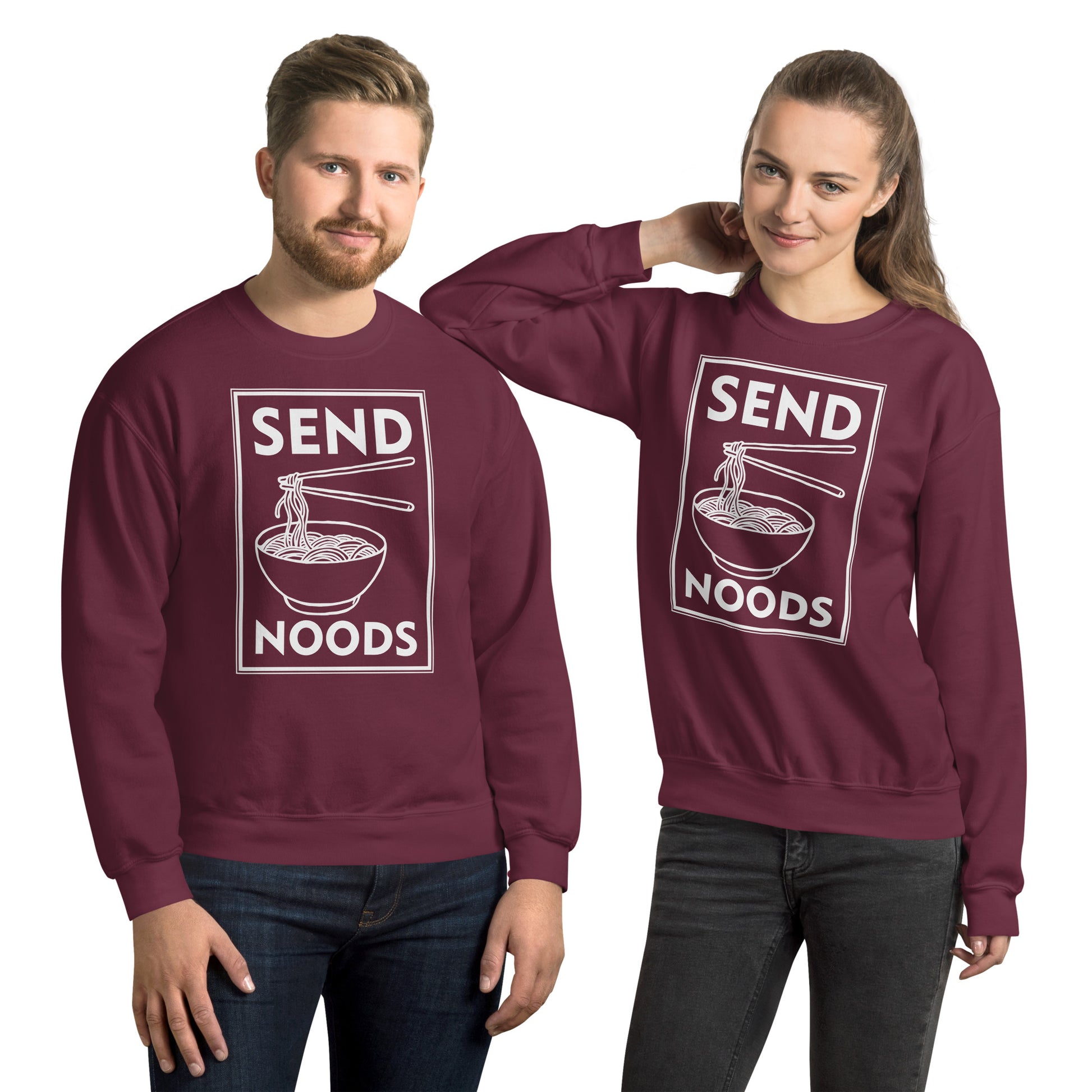 Send Noods Sweatshirt - Color: Maroon