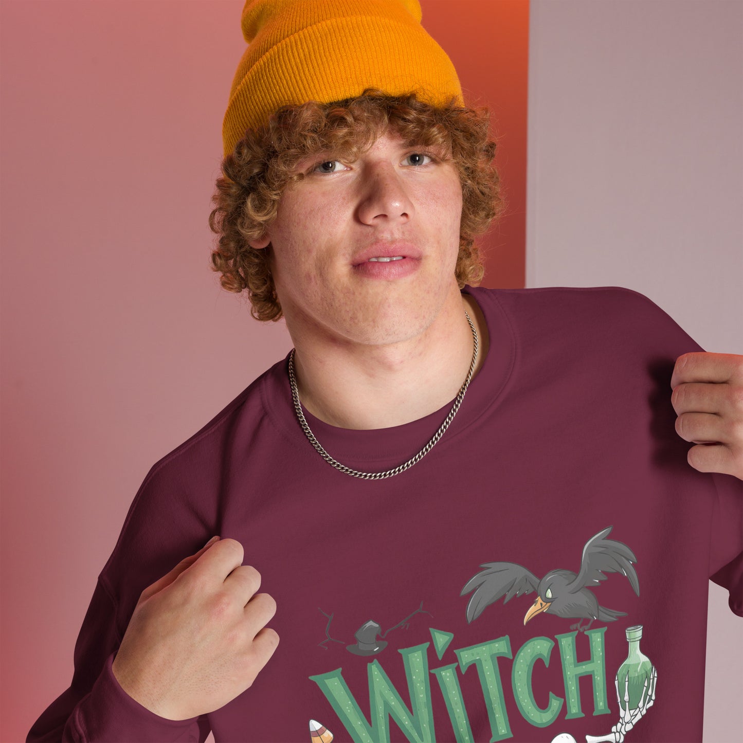 Witch Please Sweatshirt (Halloween Witch) Color: Black