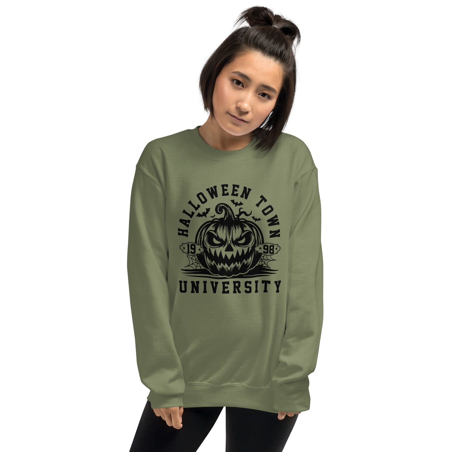 Halloween Town University (Halloween) Sweatshirt Color: Red