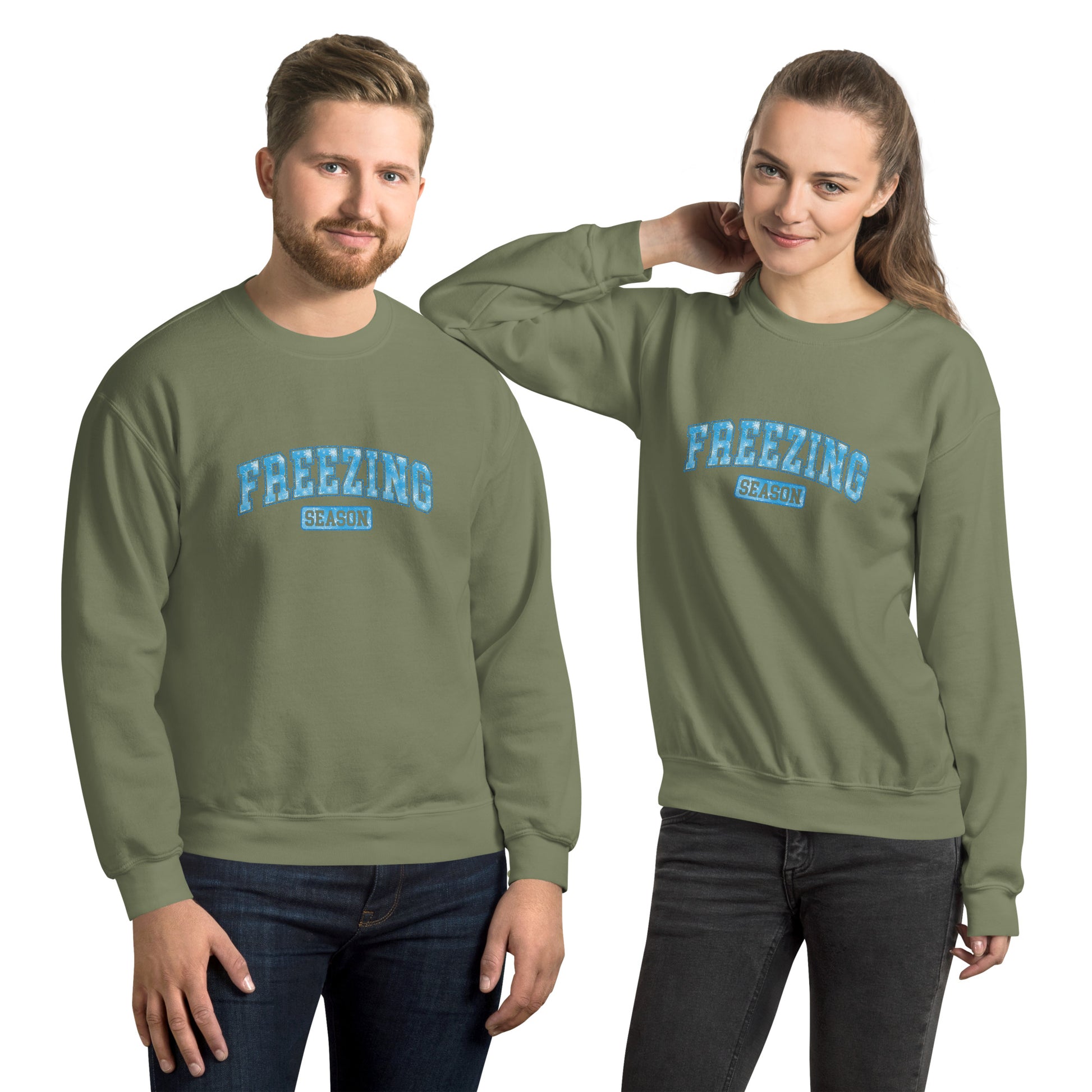 Freezing Season Sweatshirt - Color: Military Green