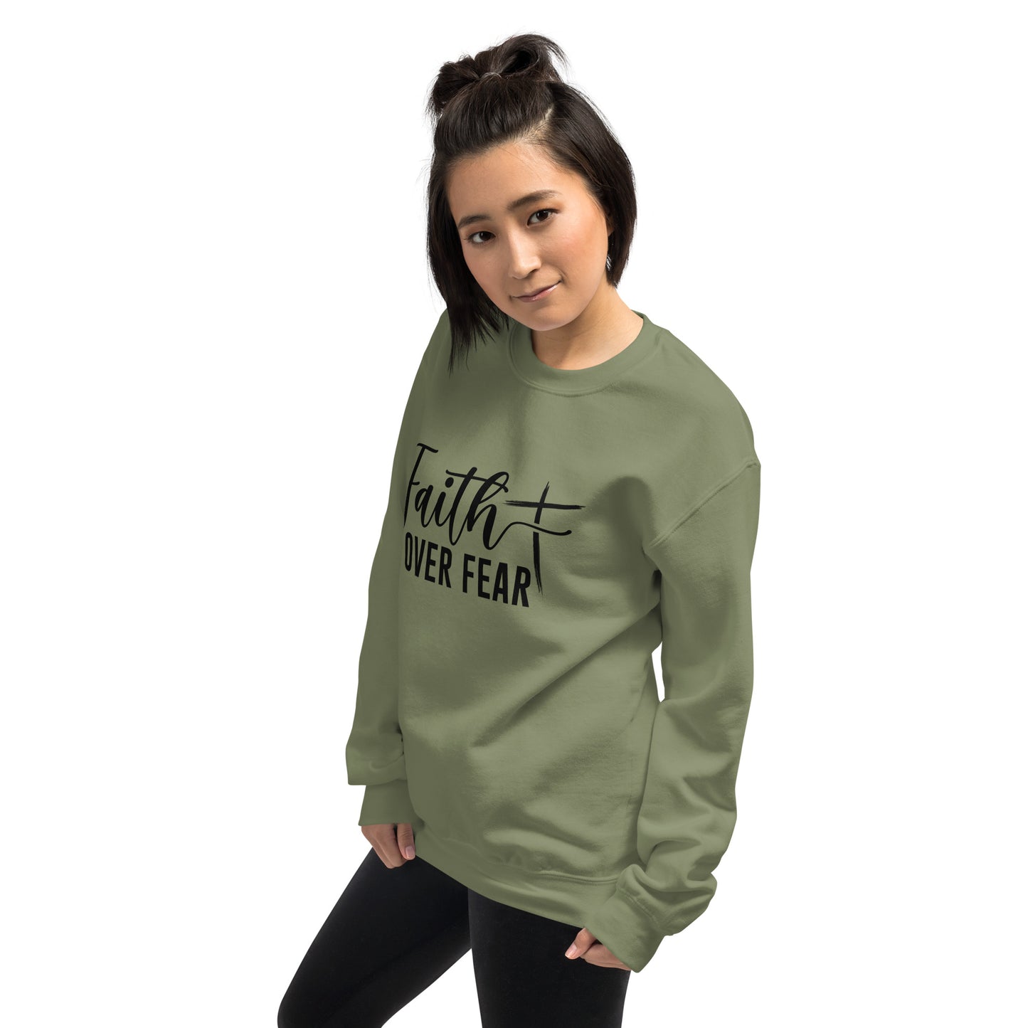 Faith Over Fear Sweatshirt (Strength through Faith)